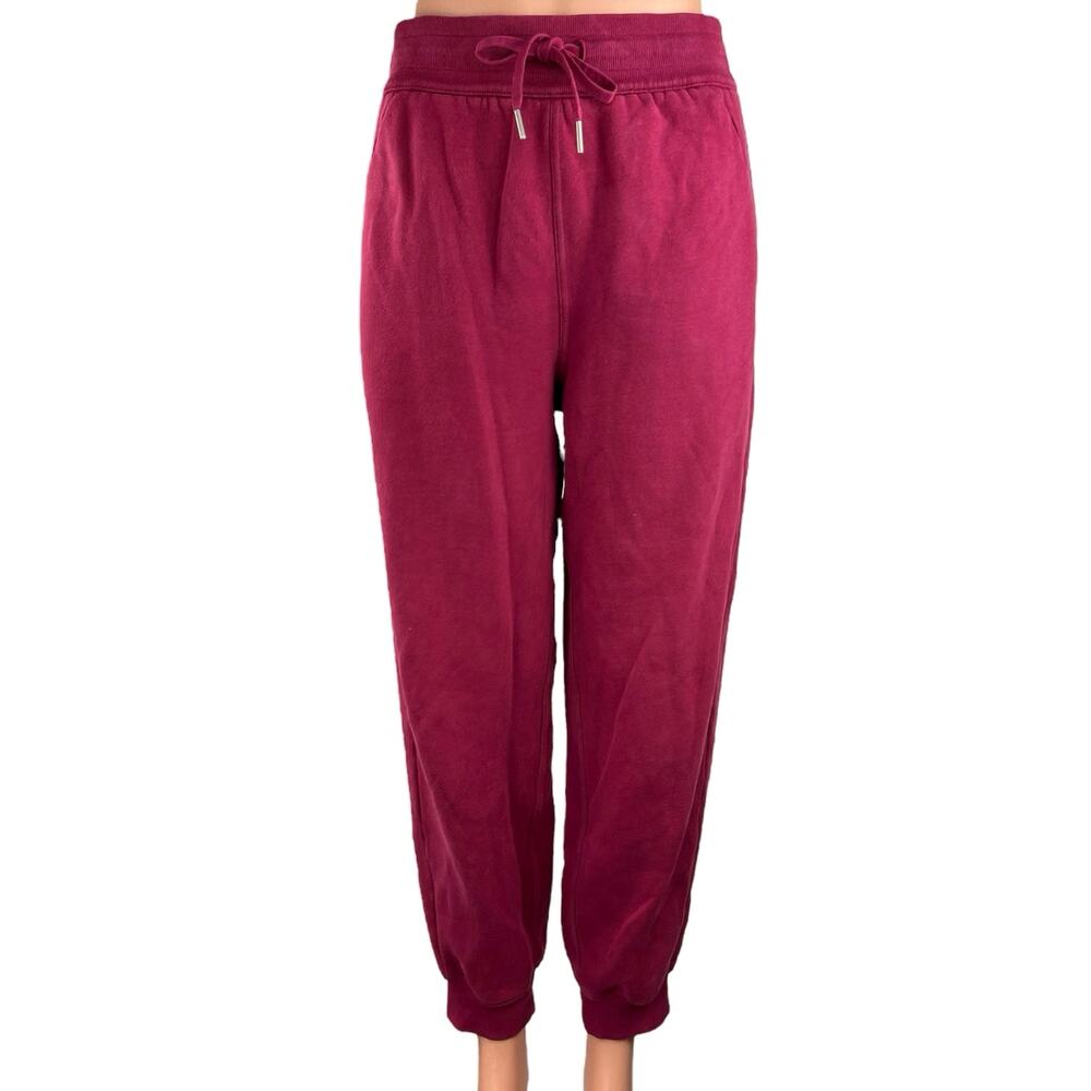 Lululemon Pink Drawstring High Rise Pockets Athletic Jogger Sweat pants Size 6